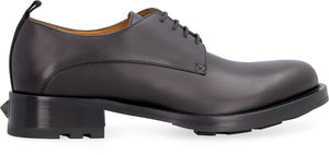 Valentino Garavani - Roman Stud leather lace-up derby shoes-1